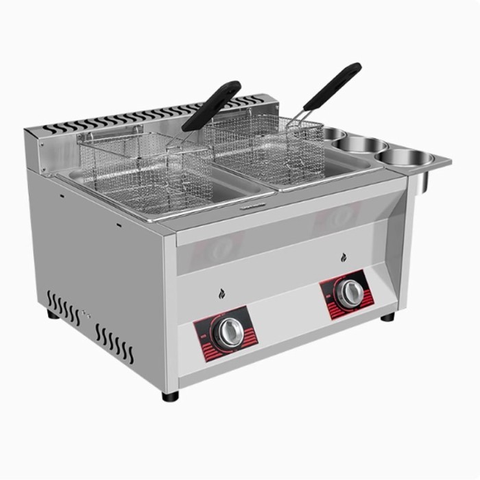 Fryer Gas Commercial Skewer French Fries Fryer Multifunctional Chicken Fryer French Fries Frying Fo