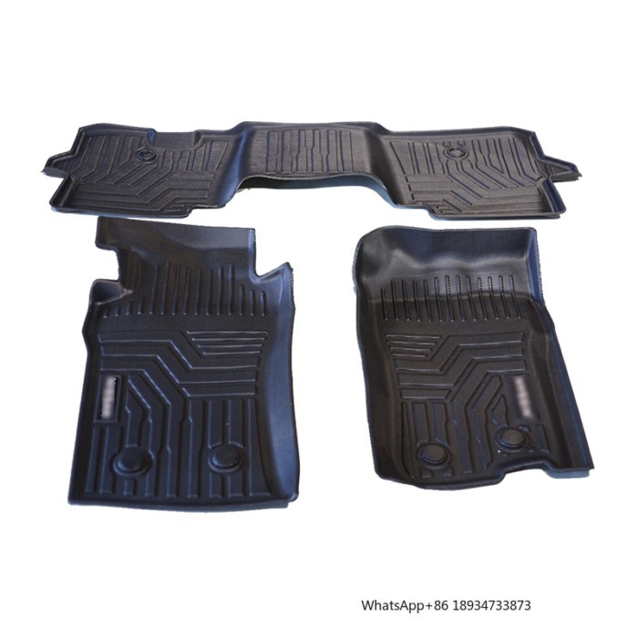 Waterproof Floor Mat for Nissan Patrol Y60 Carpets TPE Thicken Left Ludder Car Foot Mats Patrol Y60