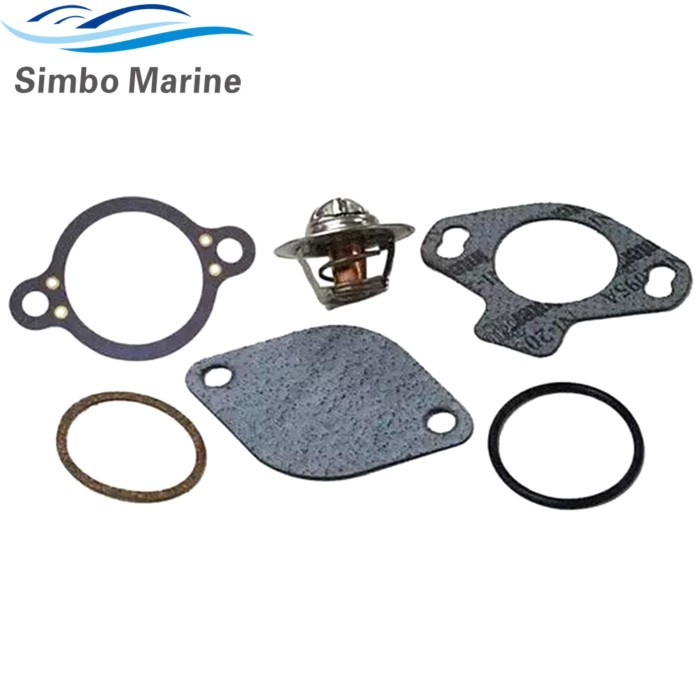 140°F 60°C Thermostat Kit for Mercruiser Sterndrive V6 V8 4.3 5.0 5.7 7.4 Engines 807252Q4 8M008971
