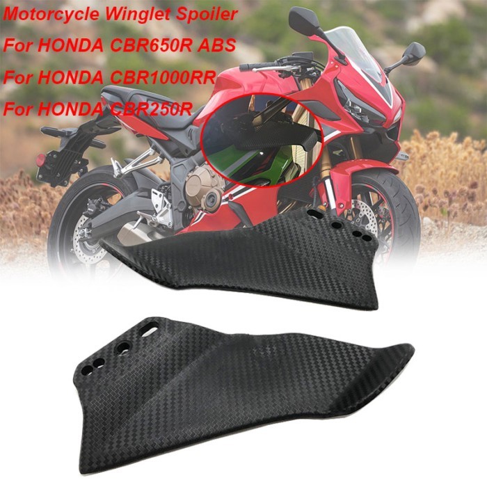 For HONDA CBR650R CB1000RR CBR600RR CBR250R CBR600F4 Motorcycle Side Winglet Kit Spoiler Fairing Re