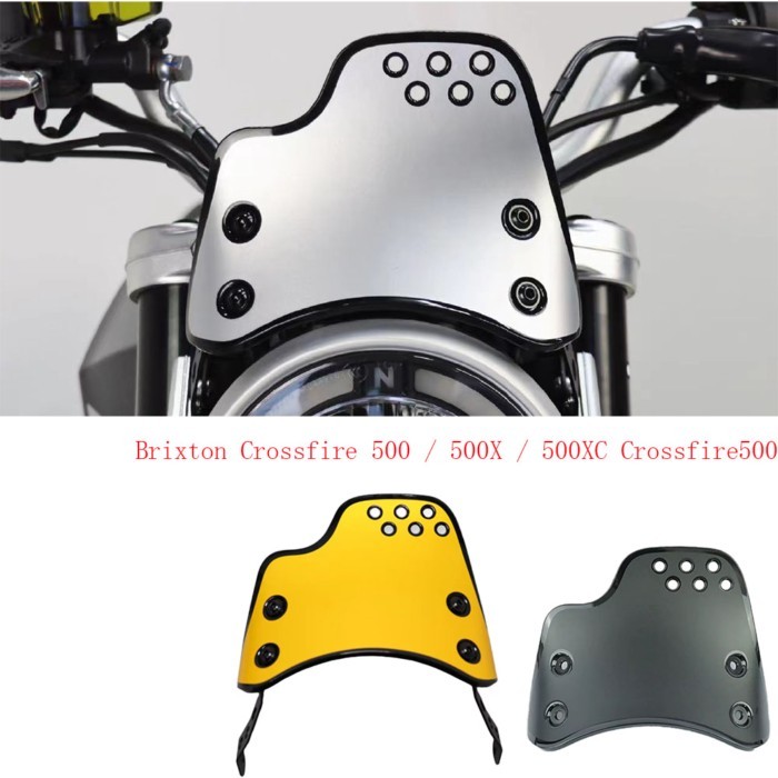 Motorcycle Accessories  Fit Brixton Crossfire 500  Retro Style Windshield Apply For Brixton Crossfi