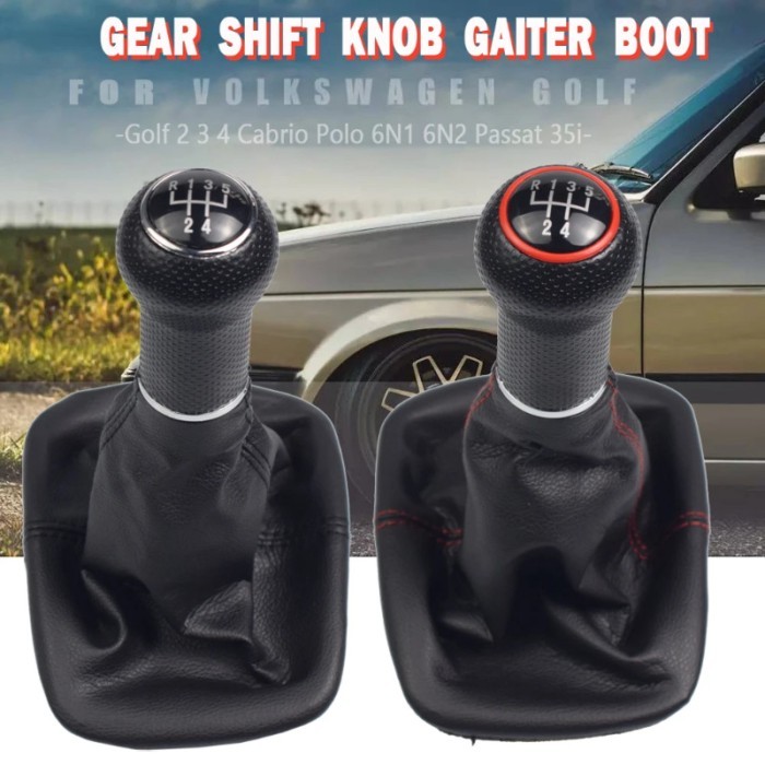 For Volkswagen VW Golf 2 3 4 Cabrio Polo 6N1 6N2 Passat 35i Car 5 Speed Gear Shift Knob Lever Gaite