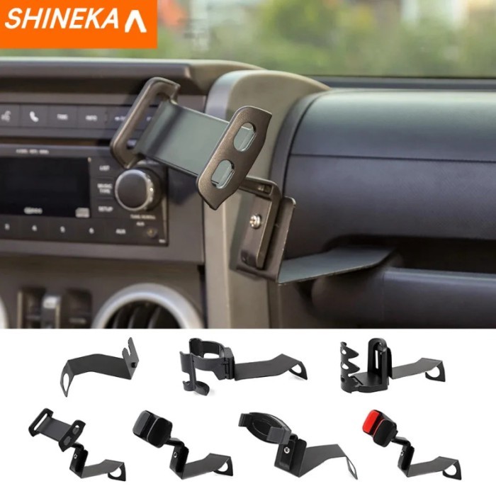 SHINEKA Bracket For Jeep Wrangler JK Car Water Cup Bracket Ipad Mobile Phone Interphone Holder For