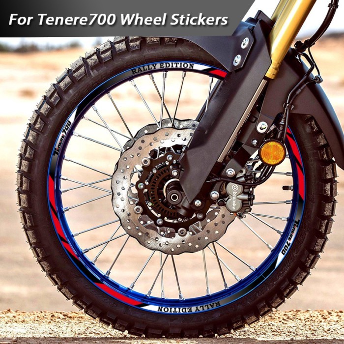 For YAMAHA TENERE 700 Tenere700 XTZ 700 XTZ700 Reflective Motorcycle Accessories Wheel Hub Stickers
