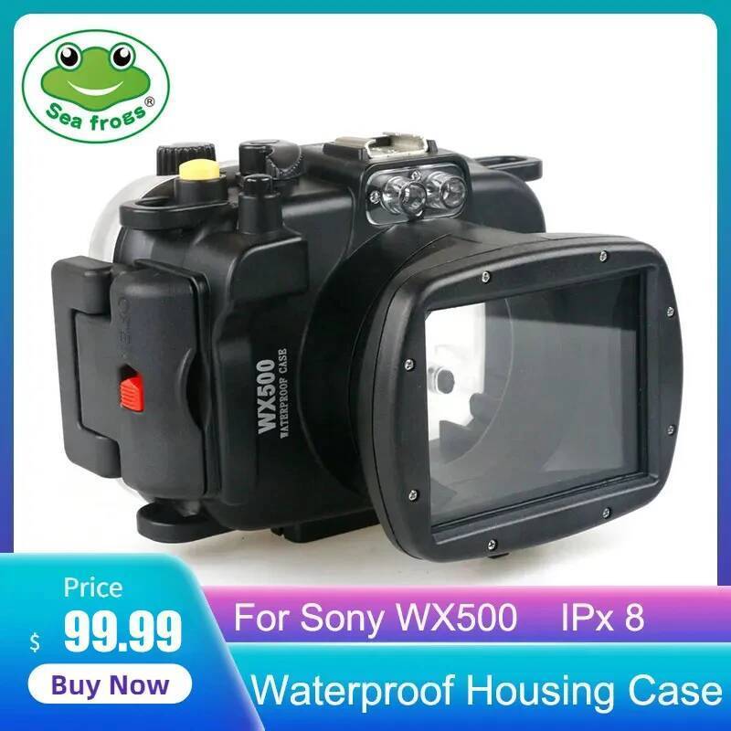 Seafrogs สําหรับ Sony WX500 กล้องดิจิตอลดําน้ําเคสใต้น้ํากันน้ําโปร่งใสฝาครอบกันน้ํา