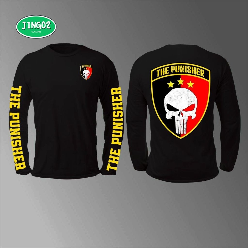 (JING02)THE PUNISHER LONG-SLEEVED TOP T-SHIRT
