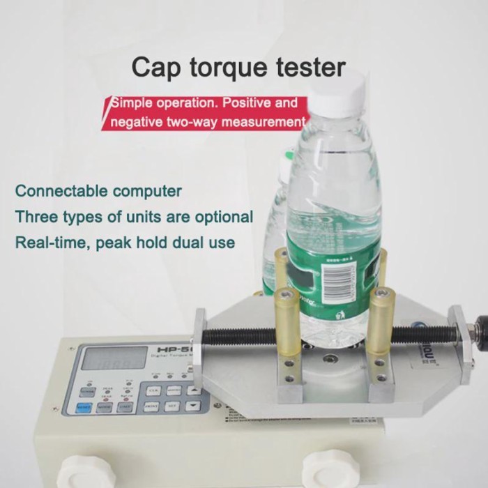 ZQ-11B Digital Bottle Cap Torque Tester HP-10/HP-20/HP-50/HP100 Bottles Torque Test Tools 100KG/10N