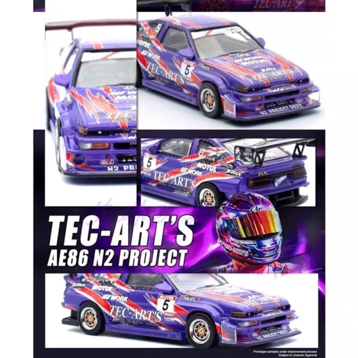 Inno64 Toyota Tec-Arts AE86 N2 Project Alloy Racing Model