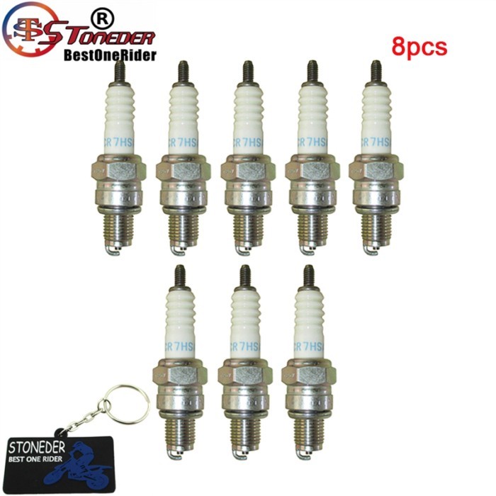 STONEDER Spark Plug CR7HSA For Honda CRF80F TRX90 XR100R XR80R Kawasaki KLX140 KSF50 90 Kymco Peopl
