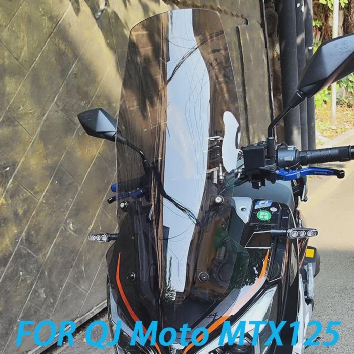 For QJ Moto MTX125 125MTX MTX 125 Motorcycle Front Windscreen Increase Height Front Windshield Scre