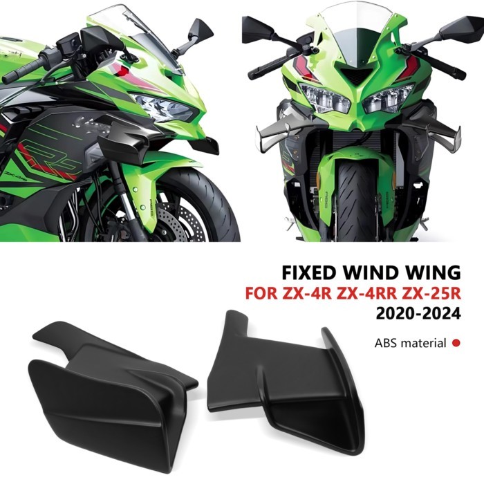FOR ZX-4R ZX-4RR ZX-25R 2020-2024 Motorcycle fixed wing side wing front spoiler front aerodynamic w