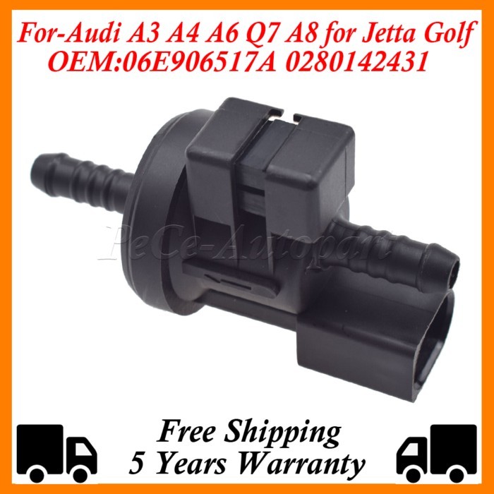 New Solenoid Valve Fuel for Vapor Canister Purge For-Audi A3 A4 A6 Q7 A8 for Jetta Golf 06E 906 517