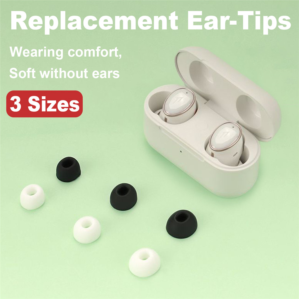 เปลี่ยนฝาครอบหูฟังซิลิโคนหูฟังสําหรับ 1MORE Colo Buds / EHD9001TA / EVO / PistonBuds Pro ที่อุดหู S/