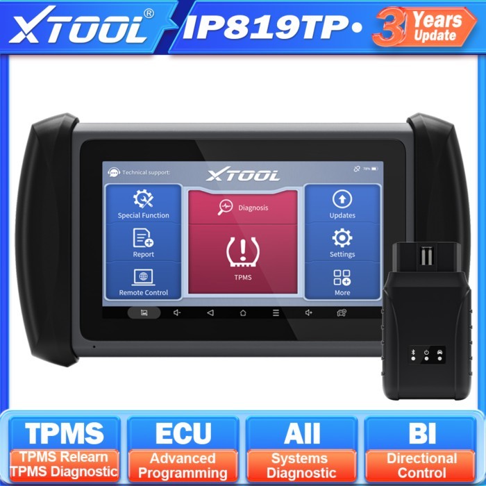 XTOOL IP819TP TPMS Programming Tools ECU Coding  All Systems Diagnostic Scanner 31+ Resets Support