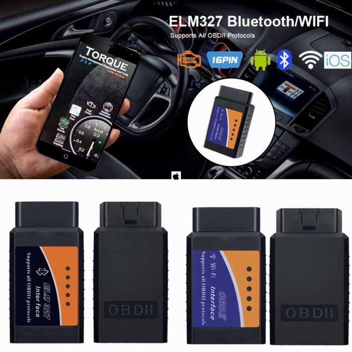 OBD2 Scanner ELM327 V1.5 WIFI OBD 2 Automotive Detector Bluetooth ELM 327 WI-FI 1.5 IOS Android Car