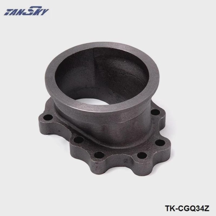 Turbocharge Oulet Downpipe 8Point 3" V-band Cast Iron Flange Adapter For T25 T28 GT25 GT28 TK-CGQ34