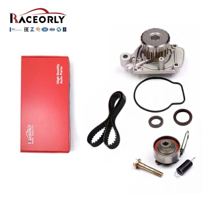 RACEORLY Timing Belt Kit Water Pump For 01-05 Honda Civic 1.7L D17A1 A2 D17A6 A7