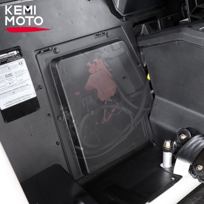 X3 UTV Black Plastic Battery Cover Kit For Can-am Maverick X3, Maverick X3 MAX R RR 4x4 XRC Turbo D
