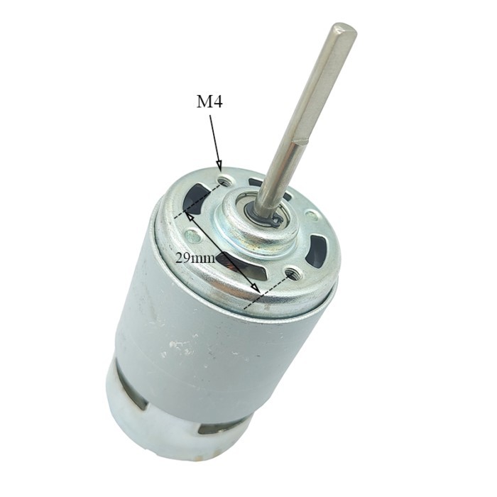 Carbon Brush 775 Motor Mini 42mm DC 12V 18V 24V Long Shaft/ D Shaft 6900RPM Low Speed Large Torque