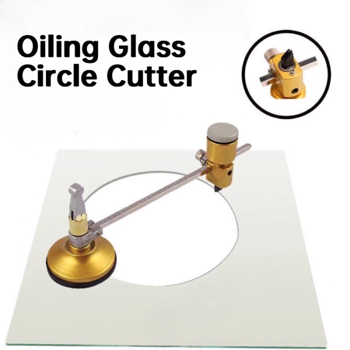 Diameter 42cm Oiling Glass Circle Cutter / Compasses Glass Cutter Drill with Suction Cup