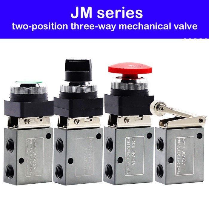 JM-05 JM-06 JM-06A JM-07 Manual Switch Control Pneumatic Valve Two-position Three-way Mechanical Va