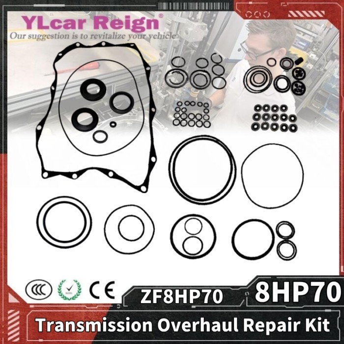 ZF8HP70 8HP70 Automatic Transmission Gearbox Overhaul Rebuild Repair Kit Seals Gasket Fit O-rings 0