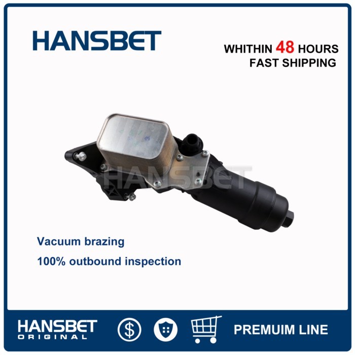 Engine Oil Cooler Filter Housing(Vacuum brazing) 11428596283 Fit BMW 230i 320i 330e 330i 430i 530i