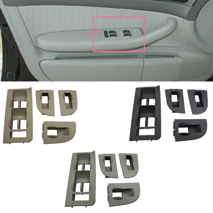 For Audi A4 A6 C5 lifter switch frame decorative frame mask frame gray Beige Black