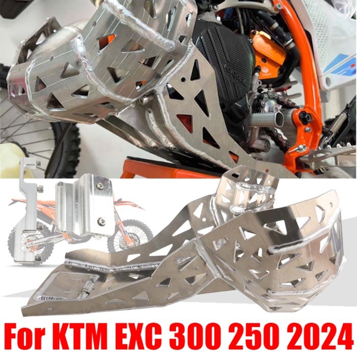 For KTM EXC 300 250 2024 EXC250 EXC300 2024 Accessories Engine Protection Cover Bash Plate Guard Sk
