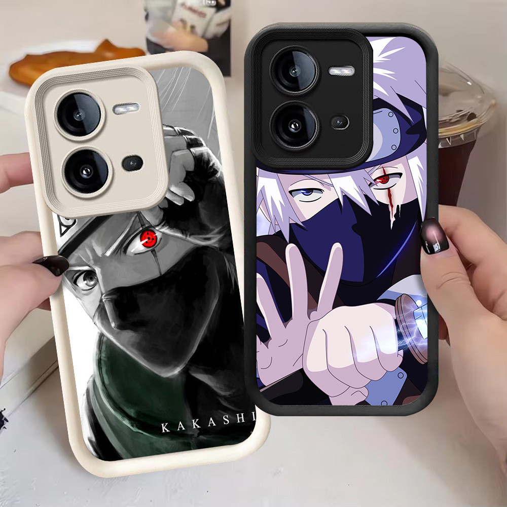 G-14 Naruto Kakashi Casing สําหรับ VIVO Y28 Y28s V25 V25E Y17S สีดําและสีขาว