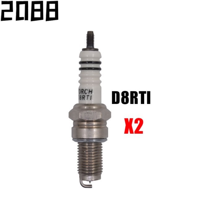 2pcs/lot Motorcycle Iridium Spark Plug D8TC for DR8EA D8EA DR8EIX DR8EGP DPR8EA-9 DPR8EIX-9 IX24 D8