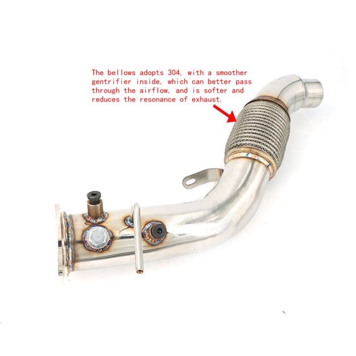 Turbo Catless Downpipe For E90 E91 E92 E93 325D 330D 5ER E60 E61 525D 530D DOWNPIPE 2004-2010  Mert