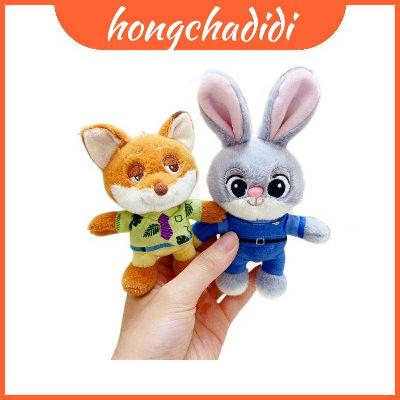 Judy น่ารัก Nick Sloth Sloth และ Benjamin พวงกุญแจตุ๊กตาตกแต่งสําหรับกระเป๋าเป้สะพายหลัง