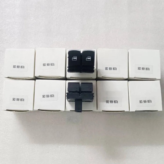 10 PCs 5K3959857A 5K3 959 857A Driver Side Power Window Switch for VW Caddy SAA SAB 1.0 1.2 1.4TSI