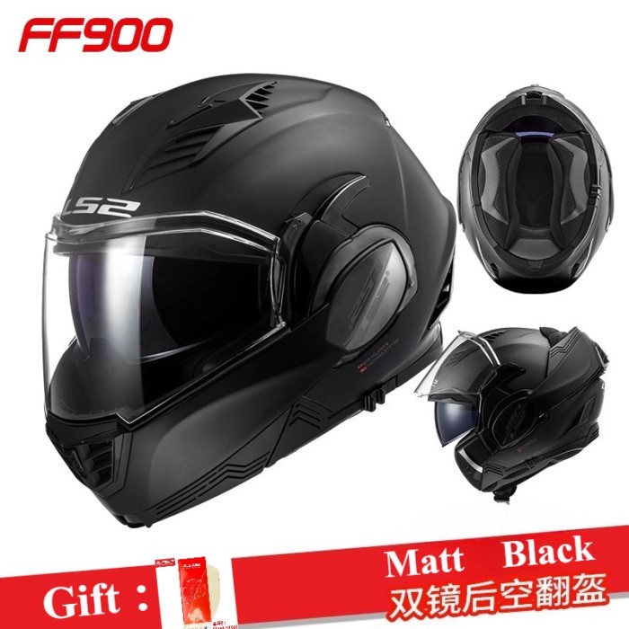 LS2 Ff900 Valiant II Motorcycle Helmet 180 Degrees Back Somersault Helmets Ls2 Ff900 Double Mirror