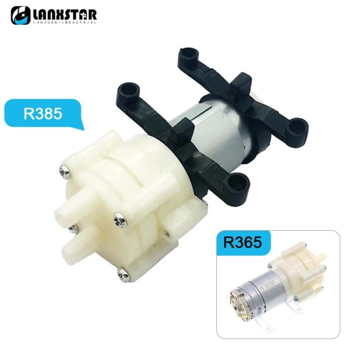 DC 6-12V R365/R385 Aquarium Fish Tank Round Water Air DC Diaphragm Pump Aquarium Air Pumps Accessor