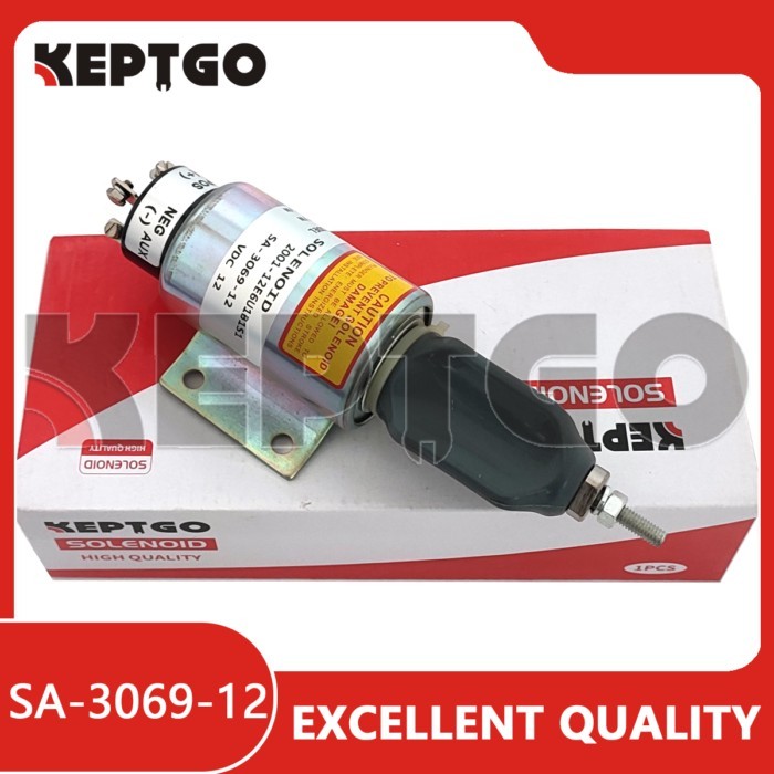 12V 2001-12E6U1B1S1 SA-3069-12 Shutoff Stop Solenoid Valve For Cummins Engine