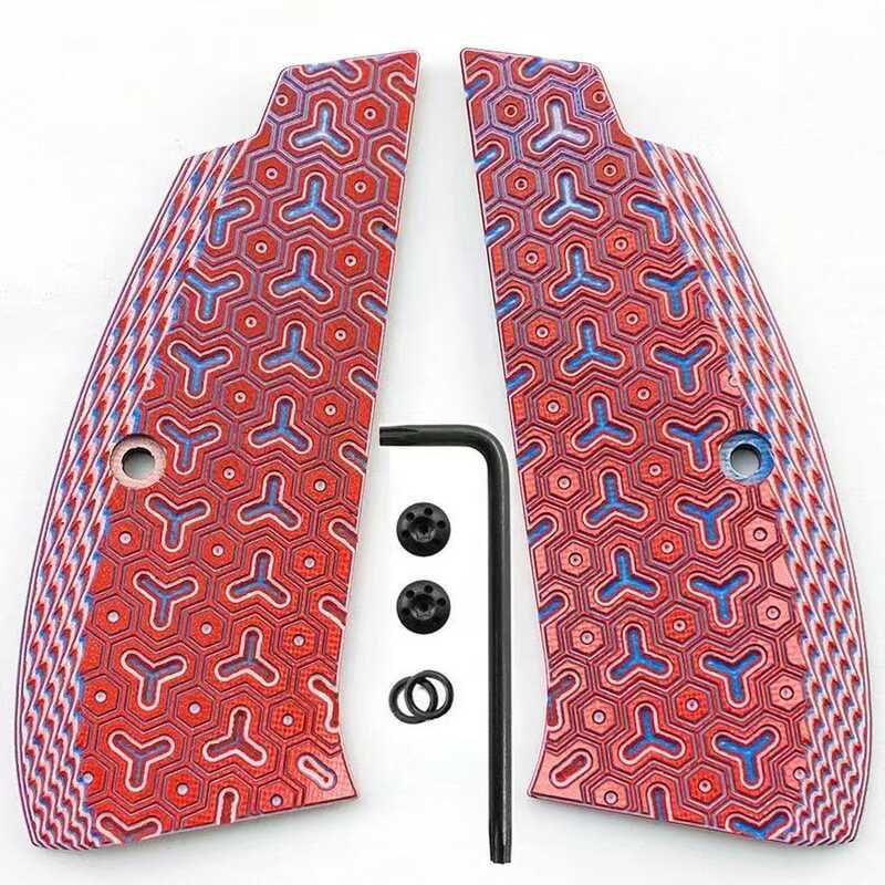 2026 NEW  สกรูเข็ม No.8 CZ75 Grips G10 Grips for CZ75Full Size,SP-01 Series, Shadow 2,75B BD,Gun Gri