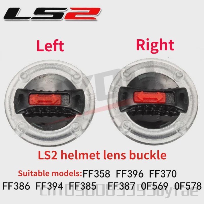 Original LS2 Helmet Buckle Suitable for LS2 FF358 396 370 394 Helmet LS2 Lens Buckle