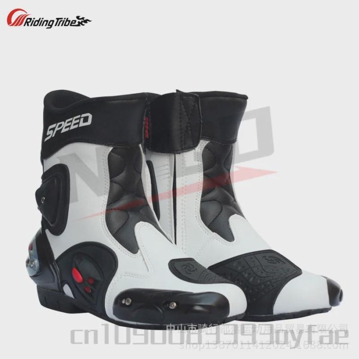 RidingTribe Motorcycle Boots Men Motocross Professional Racing Boots Breathable Wear Safety To Prot