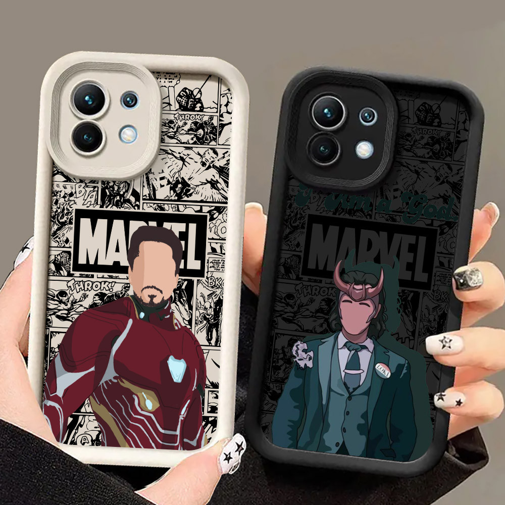 Marvel Ironman Lokiกัปตันอเมริกาเคสโทรศัพท์สําหรับXiaomi 17 Pro 15 Utra 13T 14T 15T Pro POCO M7 M6 5