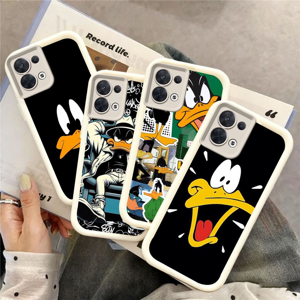 WB34 Daffy Duck Casing สําหรับ Hp ชุบ OPPO Reno 8T 8 5 8Z 6 7 7Z Lite 5G TPU วัสดุ