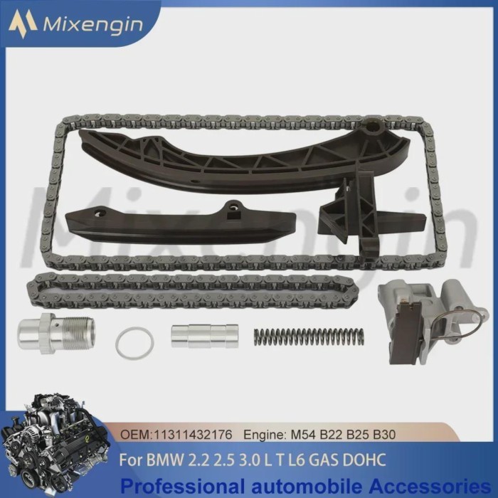 Timing Chain Kit Fit 2.2 2.5 3.0 L T L6 GAS DOHC For 1995-2010 BMW 320i 323i 325i 328i 330i 520i 52