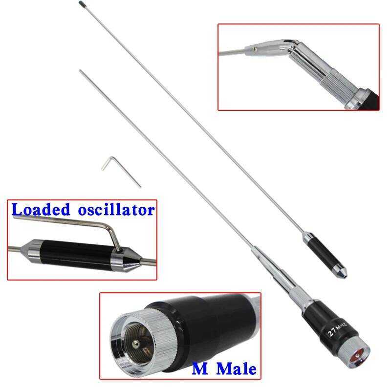▥ Cb-04 26-28Mhz CB Radio Antenna 27Mhz 3.5Dbi High Gain Pl259 Connectors For Cb-27 Cb-40M At-6