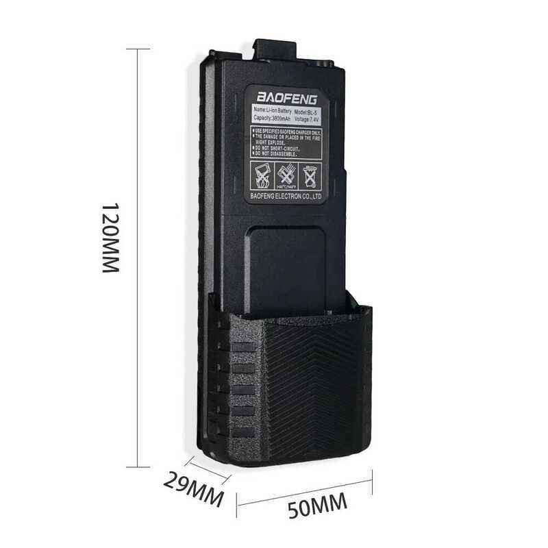 ▥  1800Mah/3800Mah Uv-5R Walkie Talkie Enlarge Li-Ion Battery Bl-5 For Uv5r Uv5re Uv5ra