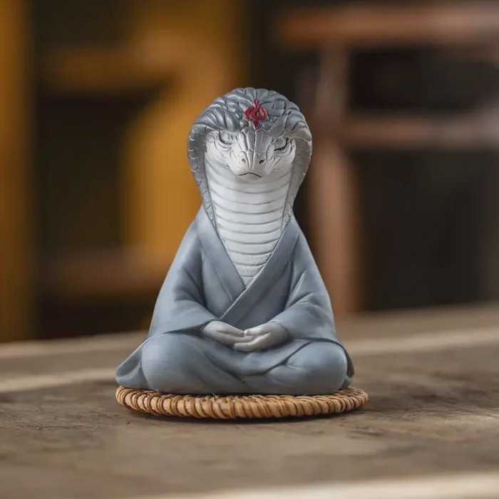 Resin Fortune animal Snake Ornament Python Desktop Ornament