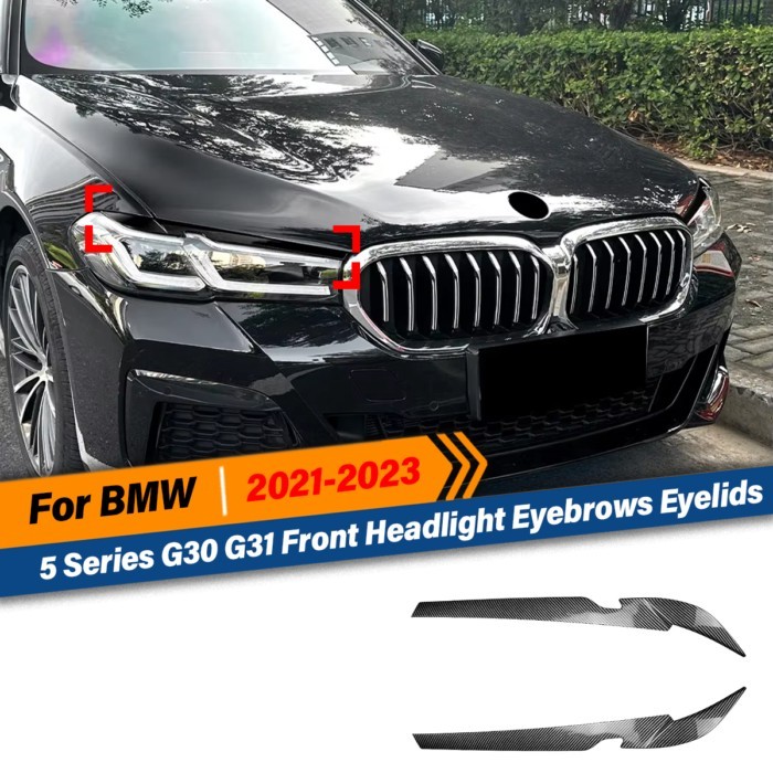 For Bmw 5 Series G30 G31 G38 530i 530d 530e M550i M550d 2021 2022 2023 Front Headlight Evil Eyebrow
