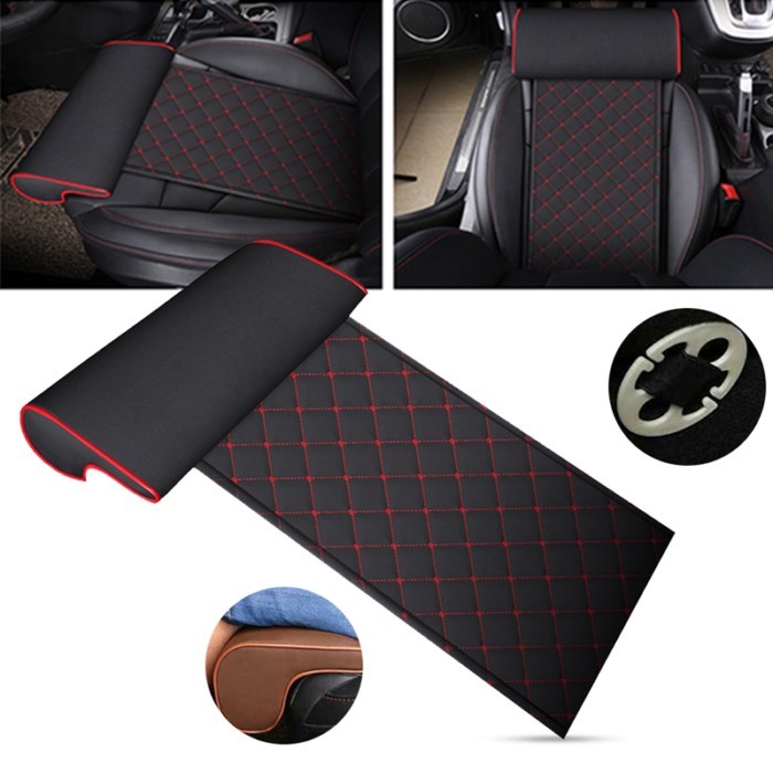 Automobile Seat Leather Leg Pad Support Extension Mat Soft Foot Support Leg Leather Cushion Knee Pa