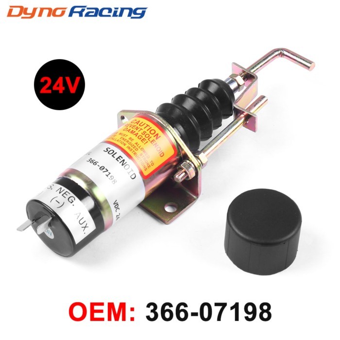 366-07198 24V Fuel Shut Down Stop Solenoid Valve For Lister Petter 1502-24C7U2B2S1 36607198