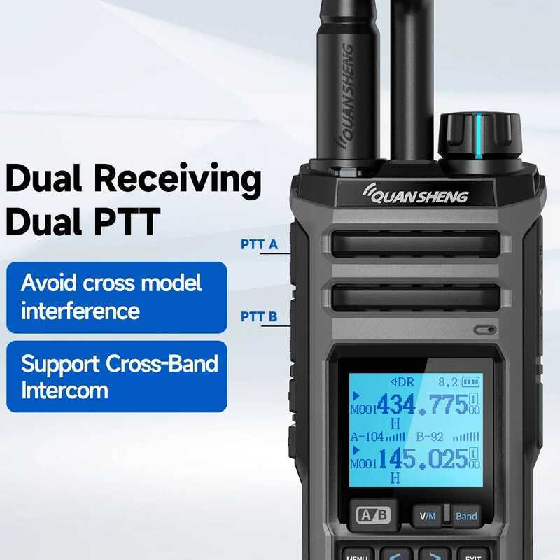 ▥  Tk11 5 10W Dual รับ HF VHF UHF USB AM FM LSB CW 27Mhz CB LW MW SW SSB Multi Band เค